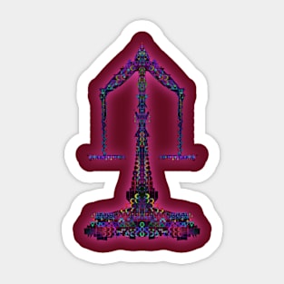 Libra 7c Maroon Sticker